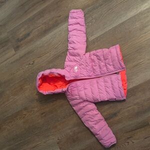 Girls northface reversible coat